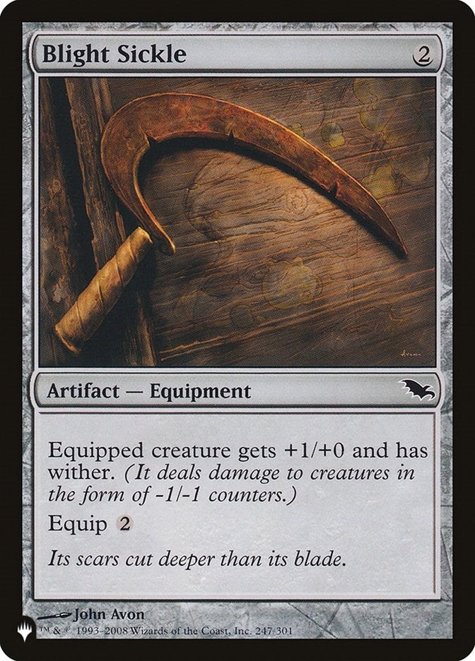 Image for Blight Sickle (247/301) (LIST) - Magic: The Gathering