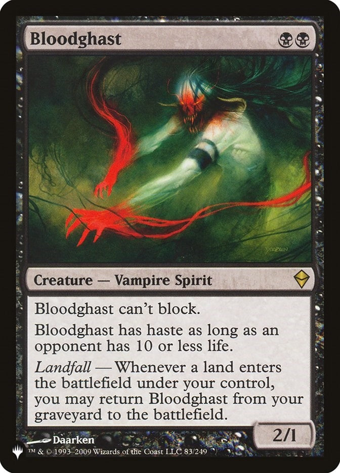 Image for Bloodghast (83/249) (LIST) - Magic: The Gathering
