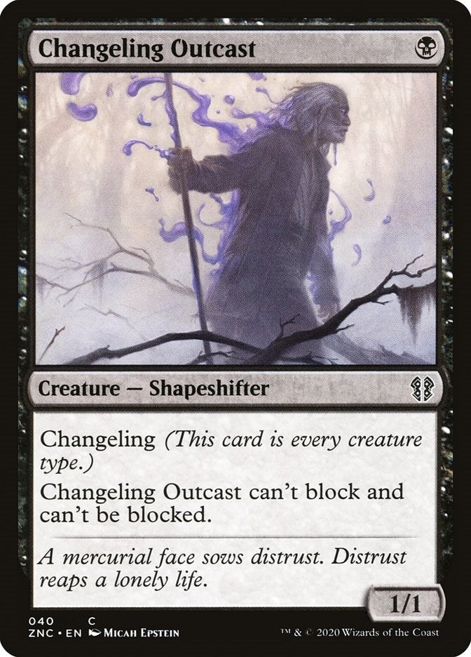 Image for Changeling Outcast (40) - Magic: The Gathering