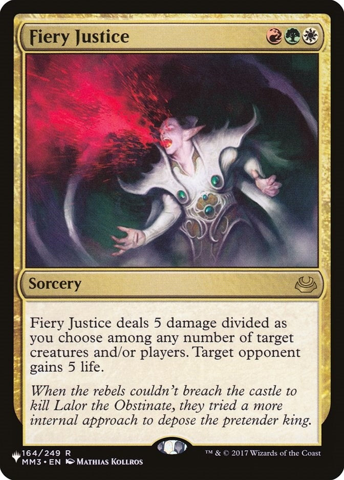 Image for Fiery Justice (164/249) (LIST) - Magic: The Gathering