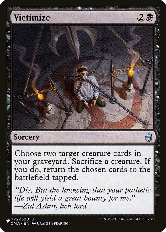 Image for Victimize (072/320) - Magic: The Gathering