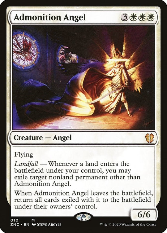 Image for Admonition Angel (10) (ZNC) - Magic: The Gathering