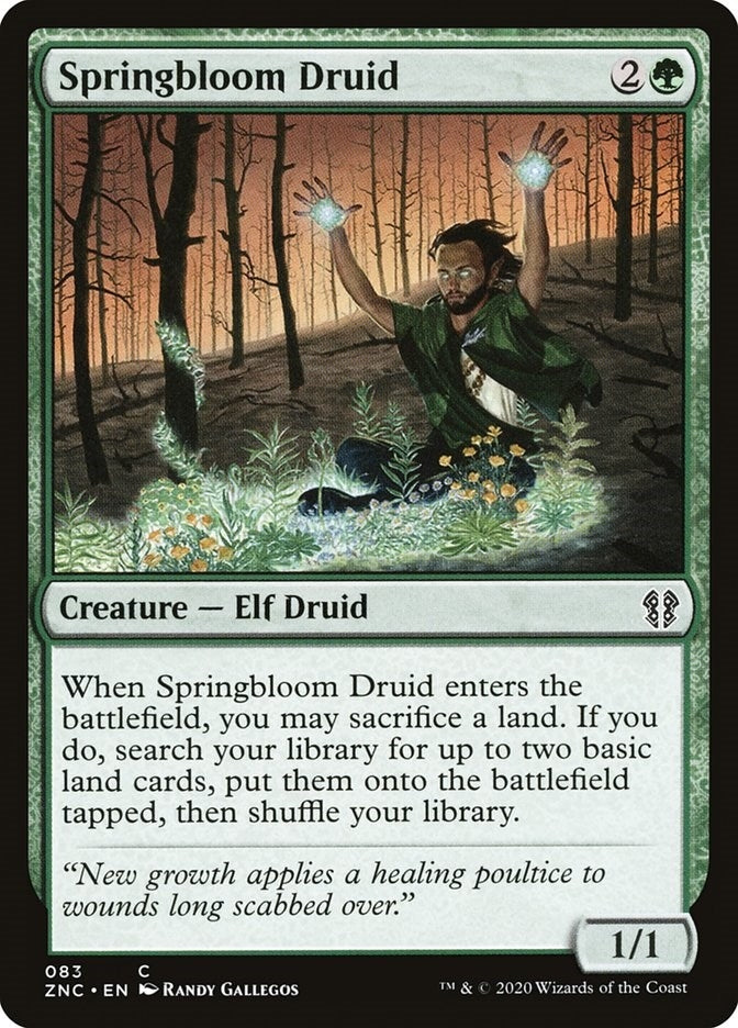 Image for Springbloom Druid (83) - Magic: The Gathering