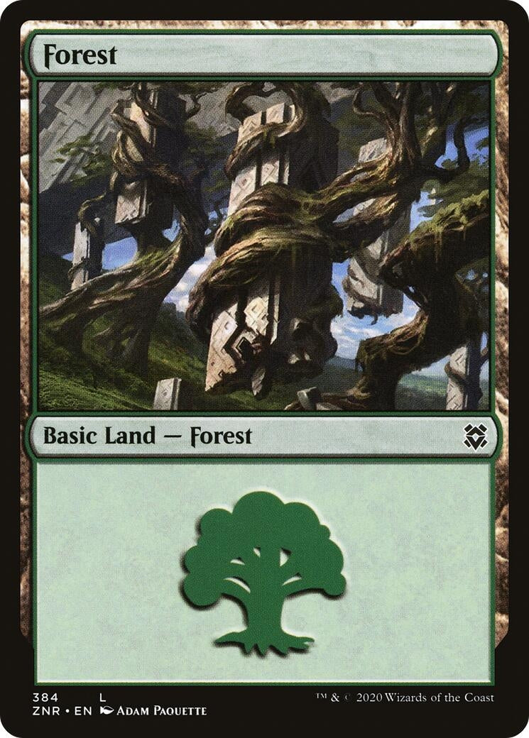 Image for Forest (384) (ZNR) - Magic: The Gathering