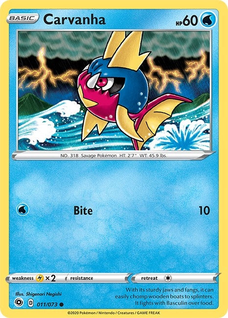 Image for Carvanha (11/73) (CHP) - Pokemon