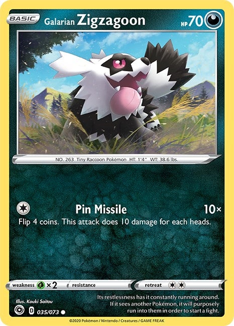 Image for Galarian Zigzagoon (35/73) (CHP) - Pokemon