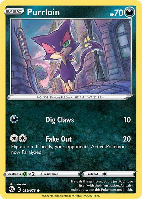Image for Purrloin (39/73) (CHP) - Pokemon
