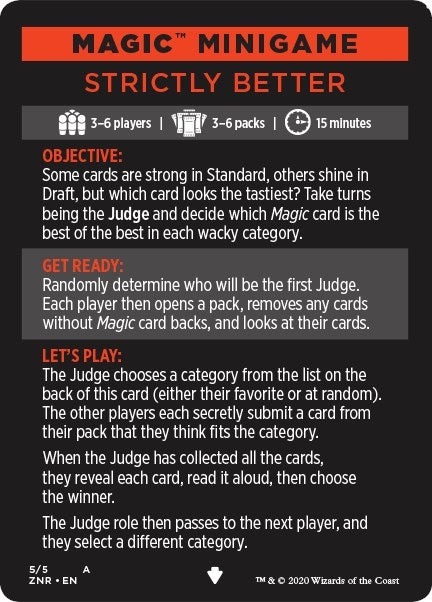 Image for Magic Minigame: Strictly Better (5) - Magic: The Gathering