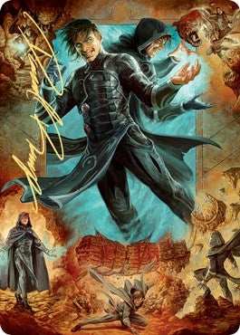 Image for Jace, Mirror Mage Art Card (2/81) (Gold-Stamped Signature) (2) (ASZNR) - Magic: The Gathering