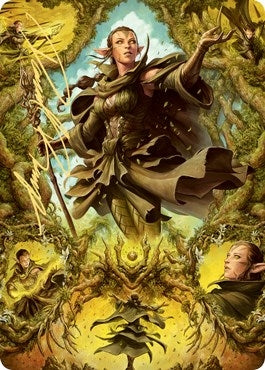Image for Nissa of Shadowed Boughs Art Card (6/81) (Gold-Stamped Signature) (6) (ASZNR) - Magic: The Gathering