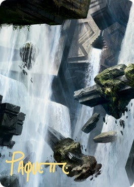 Image for Island Art Card (10/81) (Gold-Stamped Signature) (10) (ASZNR) - Magic: The Gathering