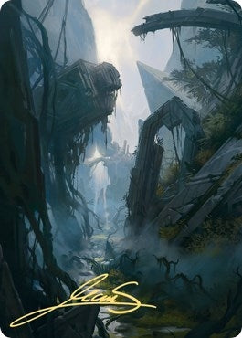 Image for Swamp Art Card (14/81) (Gold-Stamped Signature) (14) (ASZNR) - Magic: The Gathering
