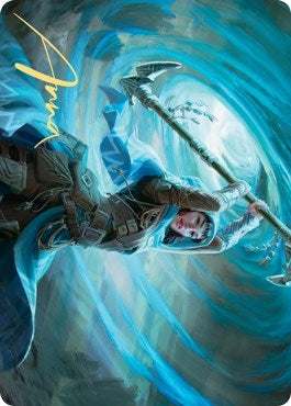 Image for Sea Gate Stormcaller Art Card (Gold-Stamped Signature) (50) (ASZNR) - Magic: The Gathering