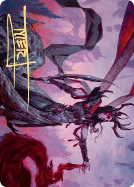 Image for Drana, the Last Bloodchief Art Card (Gold-Stamped Signature) (54) (ASZNR) - Magic: The Gathering