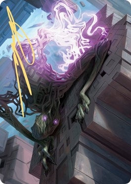 Image for Skyclave Shade Art Card (Gold-Stamped Signature) (61) (ASZNR) - Magic: The Gathering