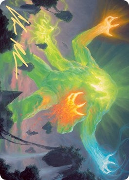 Image for Omnath, Locus of Creation Art Card (Gold-Stamped Signature) (78) (ASZNR) - Magic: The Gathering