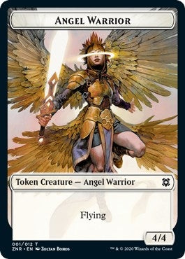 Image for Angel Warrior // Copy Double-Sided Token (1 // 12) (ZNR) - Magic: The Gathering