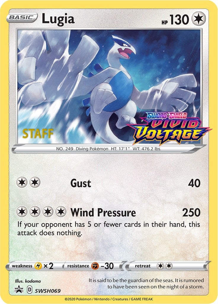 Image for Lugia - SWSH069 (Prerelease) [Staff] (SWSH069) (SWSD) - Pokemon