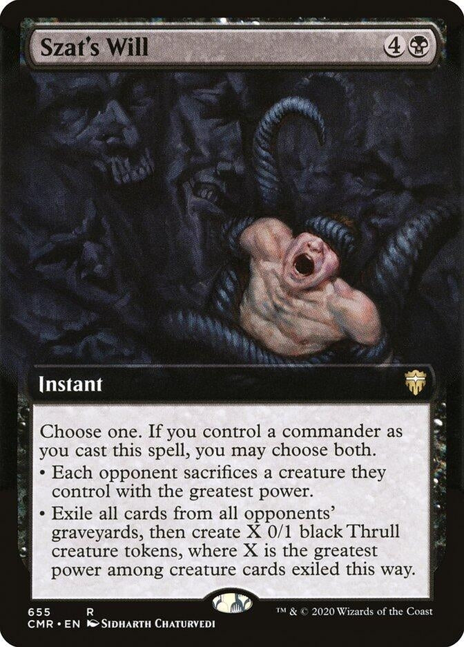 Image for Szat's Will (Extended Art) (655) - Magic: The Gathering