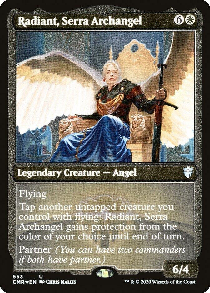Image for Radiant, Serra Archangel (Foil Etched) (553) - Magic: The Gathering