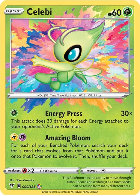 Image for Celebi (009/185) (SWSH04) - Pokemon