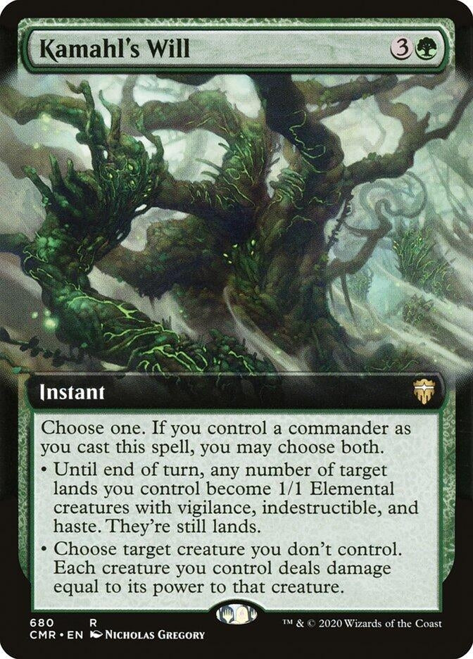 Image for Kamahl's Will (Extended Art) (680) - Magic: The Gathering