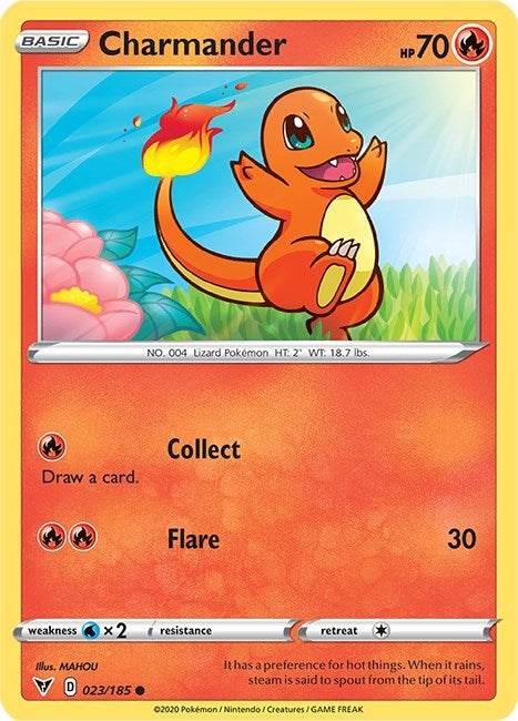 Image for Charmander (023/185) (SWSH04) - Pokemon
