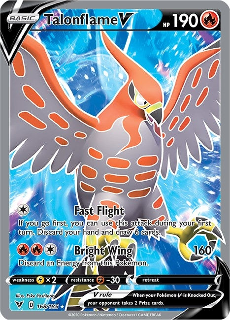 Image for Talonflame V (Full Art) (168/185) (SWSH04) - Pokemon