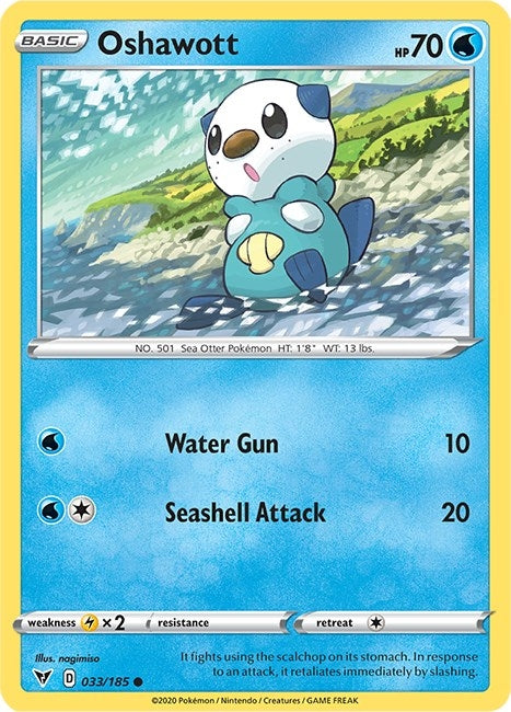 Image for Oshawott (033/185) (SWSH04) - Pokemon