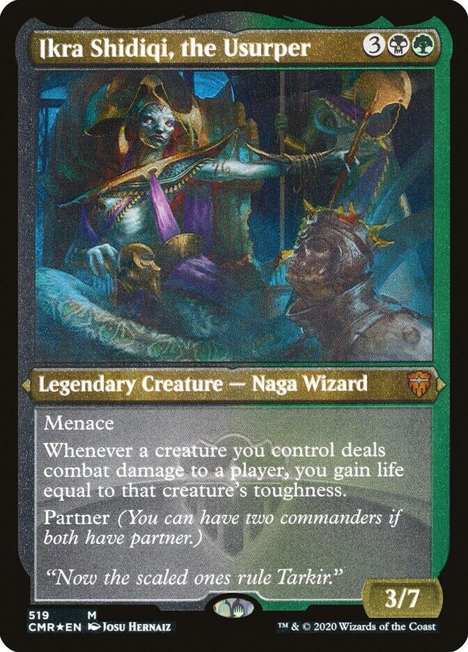 Image for Ikra Shidiqi, the Usurper (Foil Etched) (519) - Magic: The Gathering