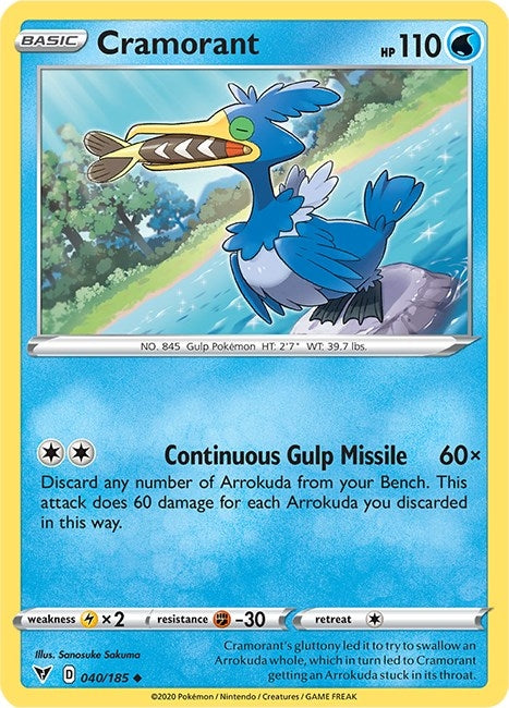 Image for Cramorant (040/185) (SWSH04) - Pokemon