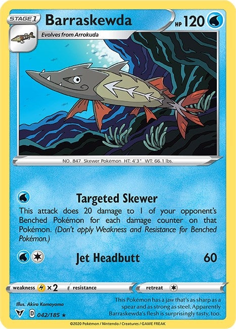Image for Barraskewda (042/185) (SWSH04) - Pokemon