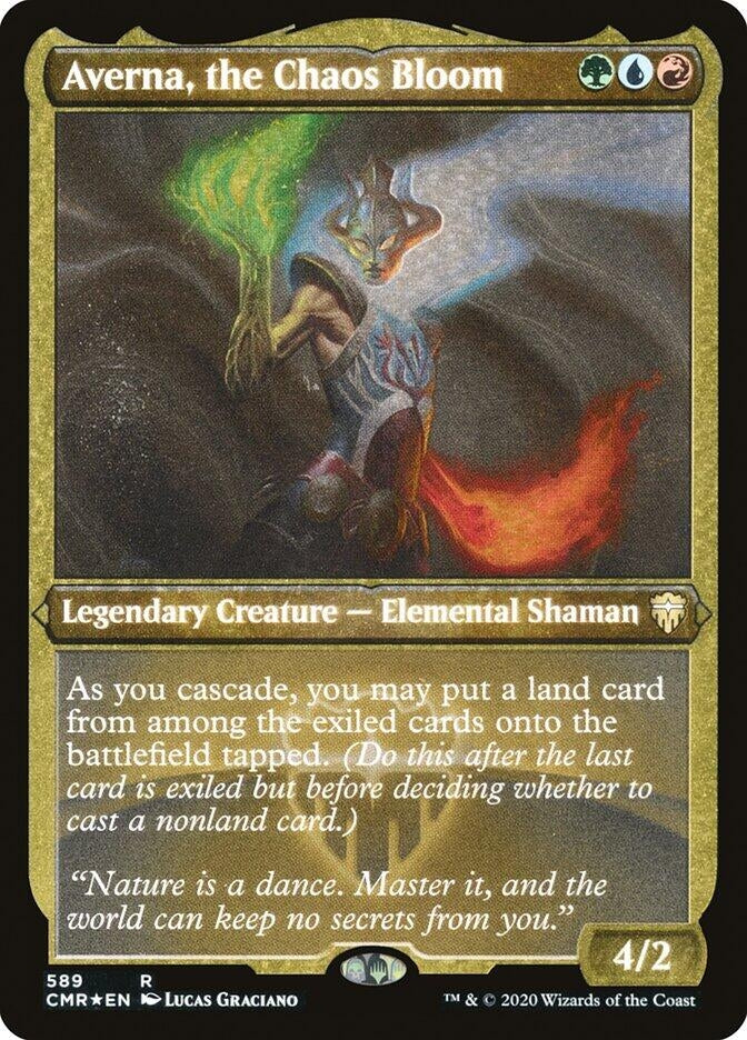 Image for Averna, the Chaos Bloom (Foil Etched) (589) - Magic: The Gathering