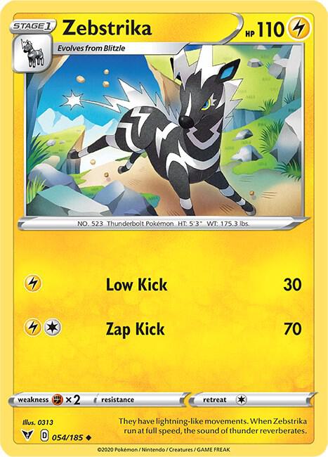 Zebstrika (054/185) (SWSH04)