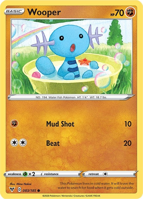 Image for Wooper (083/185) (SWSH04) - Pokemon
