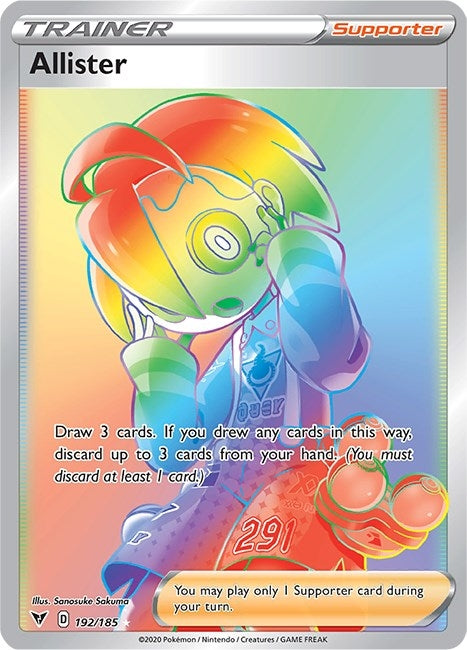 Image for Allister (Secret) (192/185) (SWSH04) - Pokemon