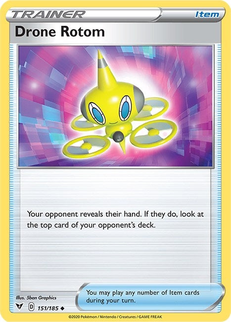 Image for Drone Rotom (151/185) (SWSH04) - Pokemon