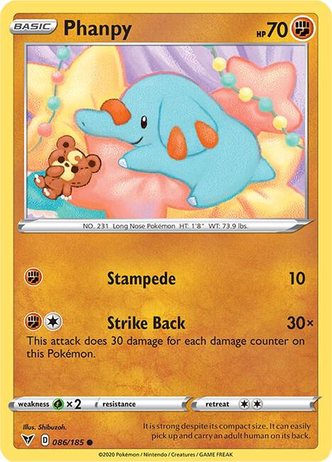 Image for Phanpy (086/185) (SWSH04) - Pokemon