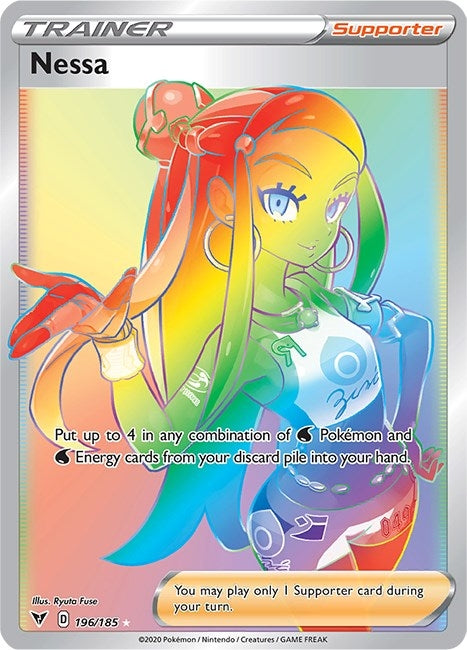 Image for Nessa (Secret) (196/185) (SWSH04) - Pokemon