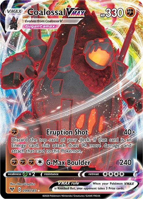 Image for Coalossal VMAX (099/185) (SWSH04) - Pokemon