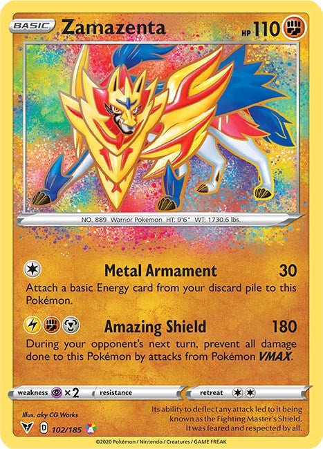 Image for Zamazenta (102/185) (SWSH04) - Pokemon