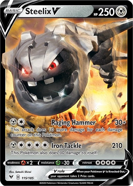 Image for Steelix V (115/185) (SWSH04) - Pokemon