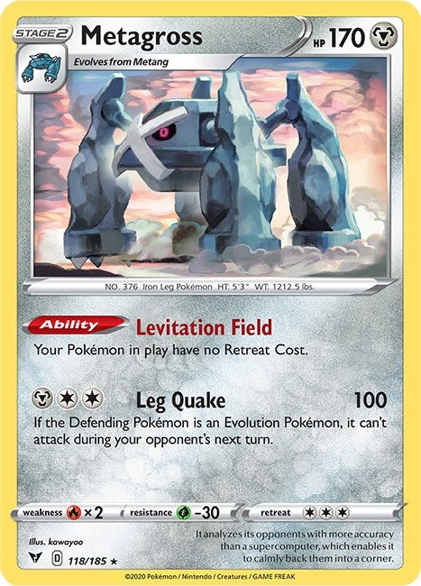 Image for Metagross (118/185) (SWSH04) - Pokemon