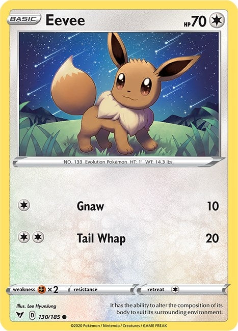 Image for Eevee (130/185) (SWSH04) - Pokemon