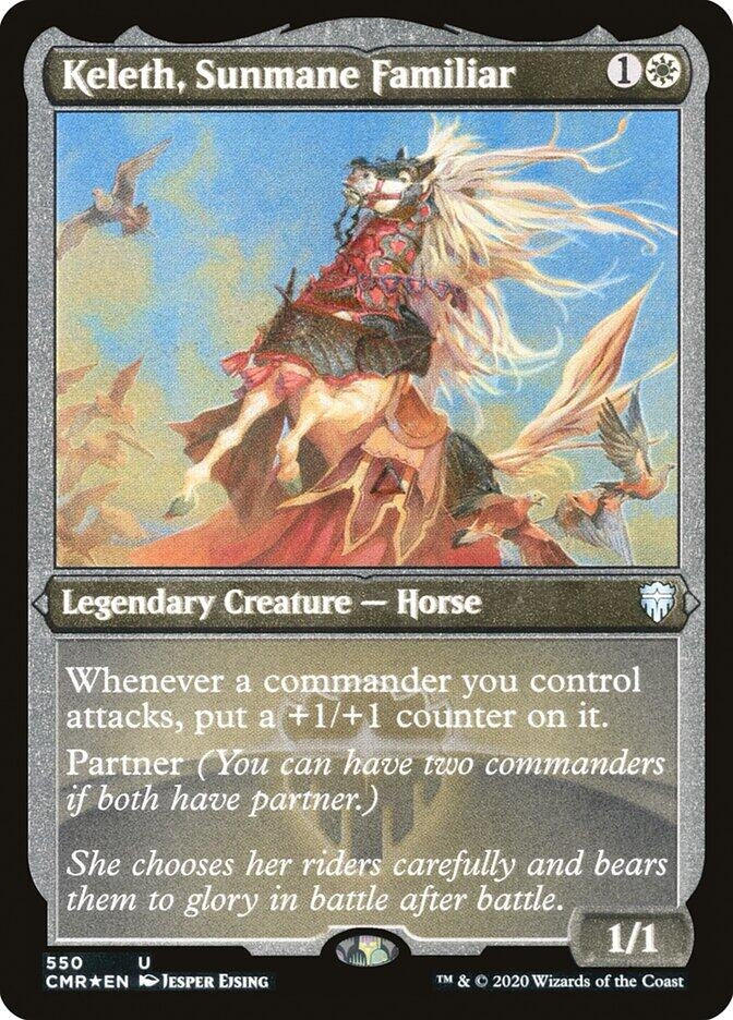 Image for Keleth, Sunmane Familiar (Foil Etched) (550) - Magic: The Gathering