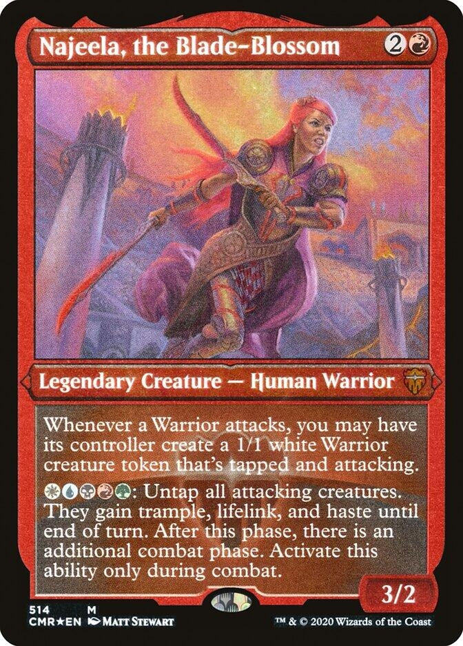 Image for Najeela, the Blade-Blossom (Foil Etched) (514) - Magic: The Gathering