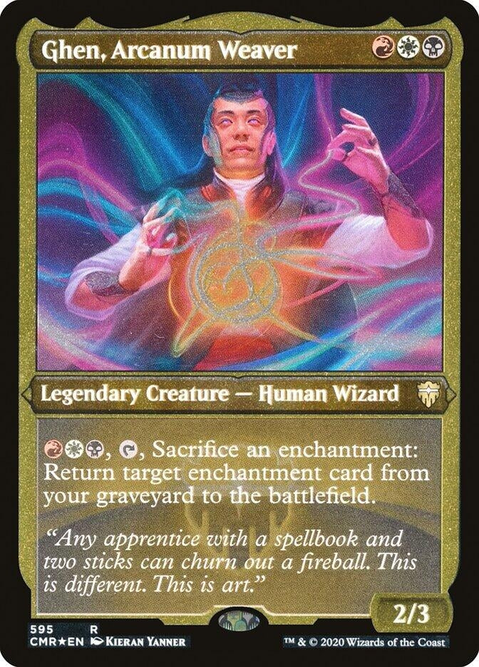 Image for Ghen, Arcanum Weaver (Foil Etched) (595) - Magic: The Gathering