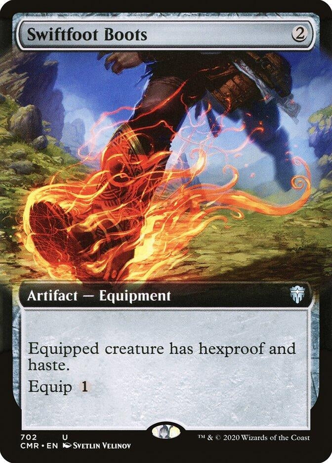 Image for Swiftfoot Boots (Extended Art) (702) - Magic: The Gathering