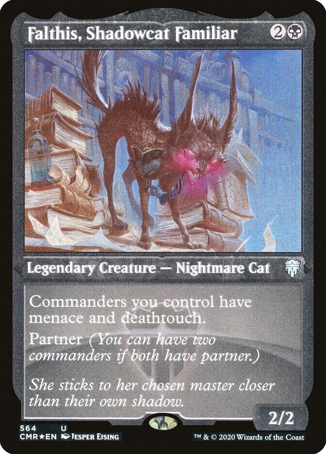 Image for Falthis, Shadowcat Familiar (Foil Etched) (564) - Magic: The Gathering