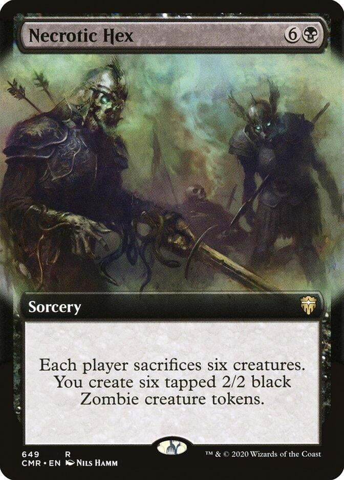 Image for Necrotic Hex (Extended Art) (649) - Magic: The Gathering